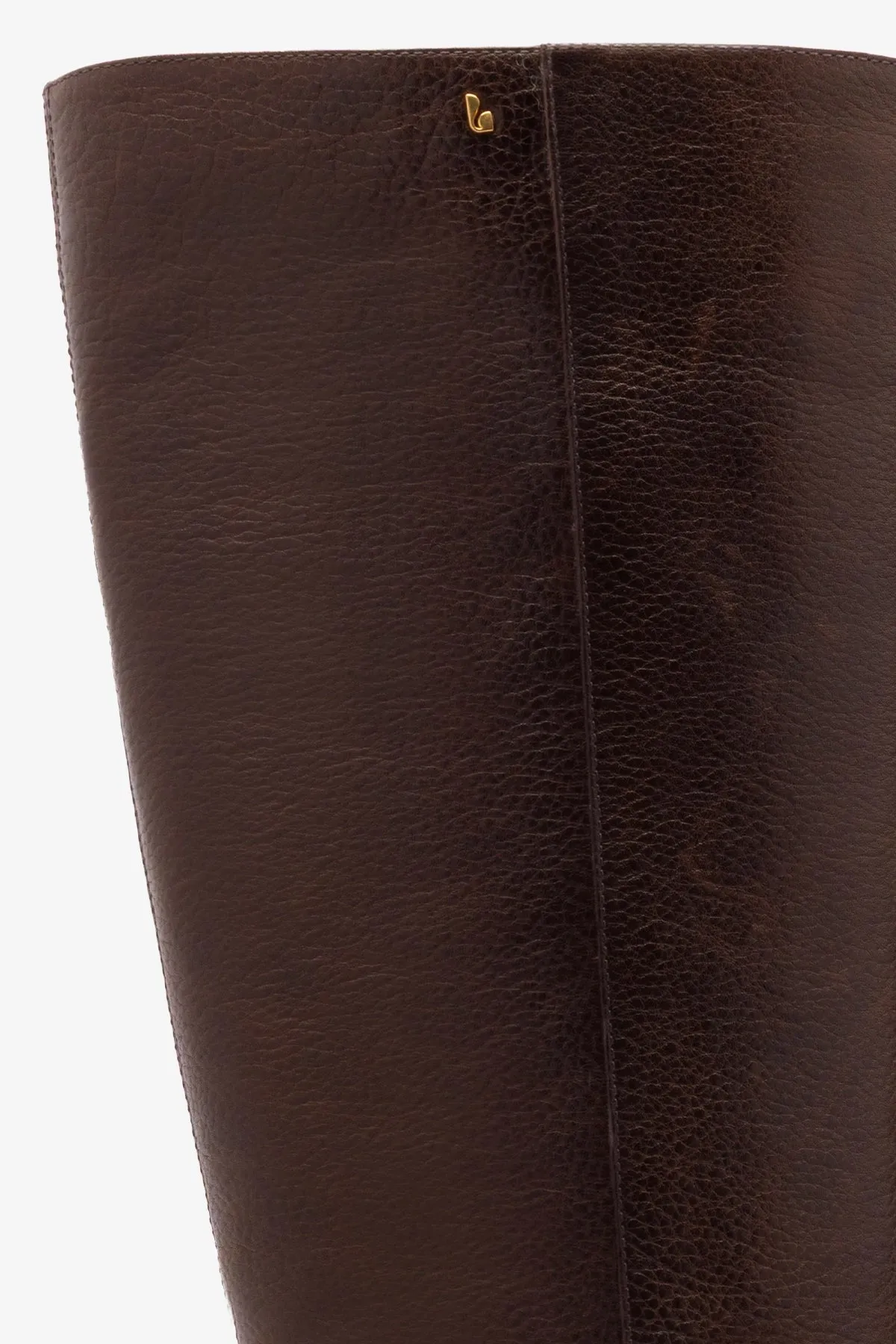 Anne Lugsole Boot In Brown Leather sold by Larroude product image thumbnail 4