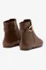 Mini Verona Boot In Burnt Umber Leather sold by Larroude
