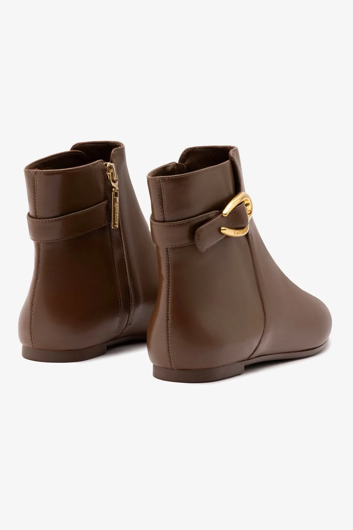 Mini Verona Boot In Burnt Umber Leather sold by Larroude product image thumbnail 3