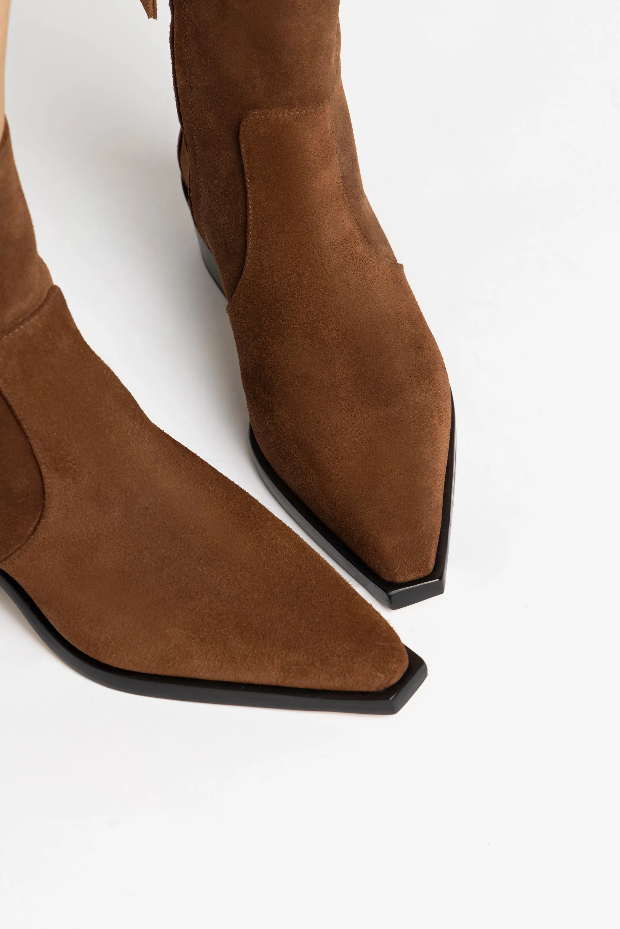 James Low Boot In Burnt Umber Suede sold by Larroude product image thumbnail 5