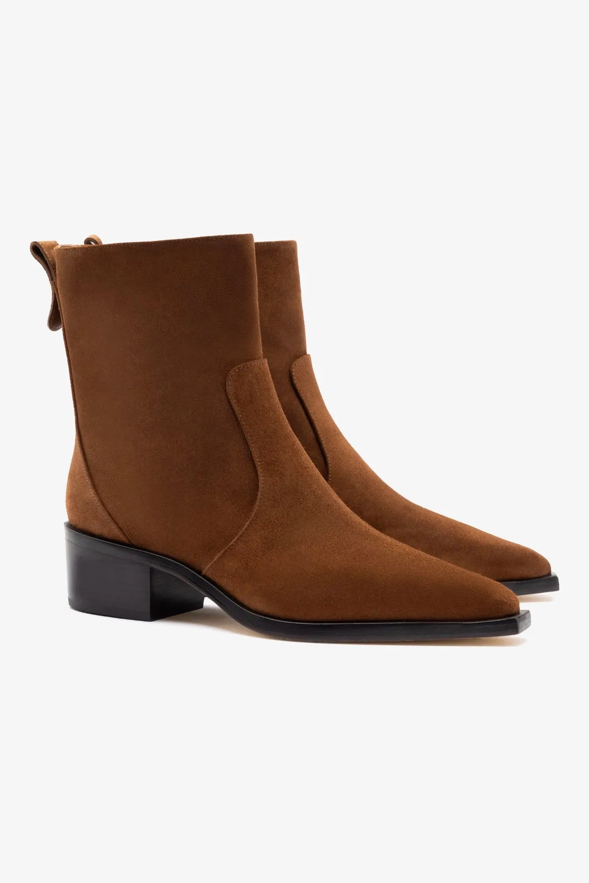 James Low Boot In Burnt Umber Suede sold by Larroude product image thumbnail 3