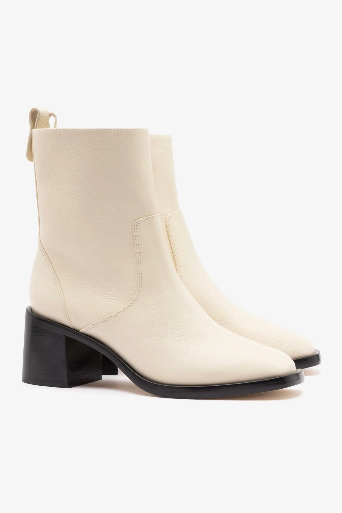 Mini Ricky Boot In Ivory Leather sold by Larroude product image thumbnail 2