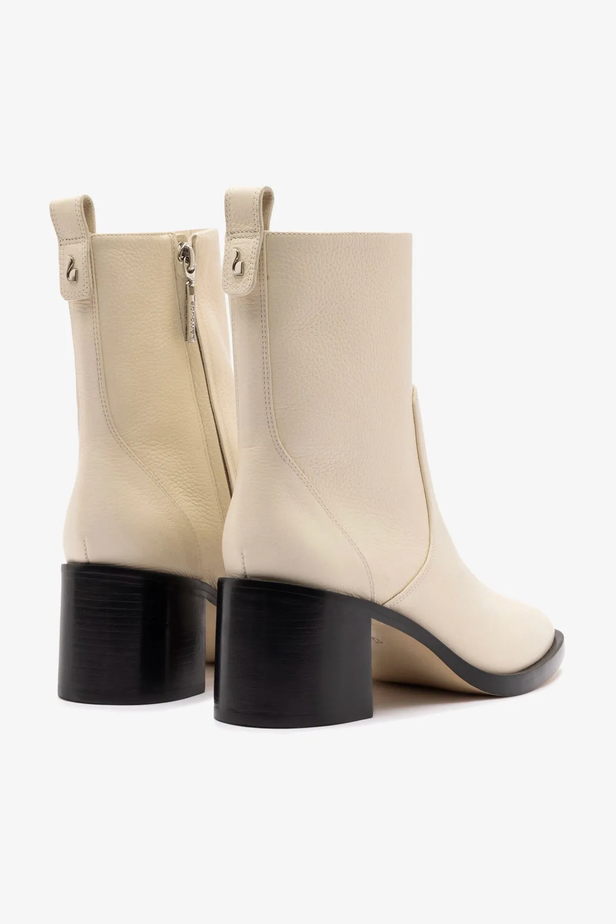 Mini Ricky Boot In Ivory Leather sold by Larroude product image thumbnail 4