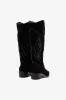 Paloma Boot In Black Suede sold by Larroude