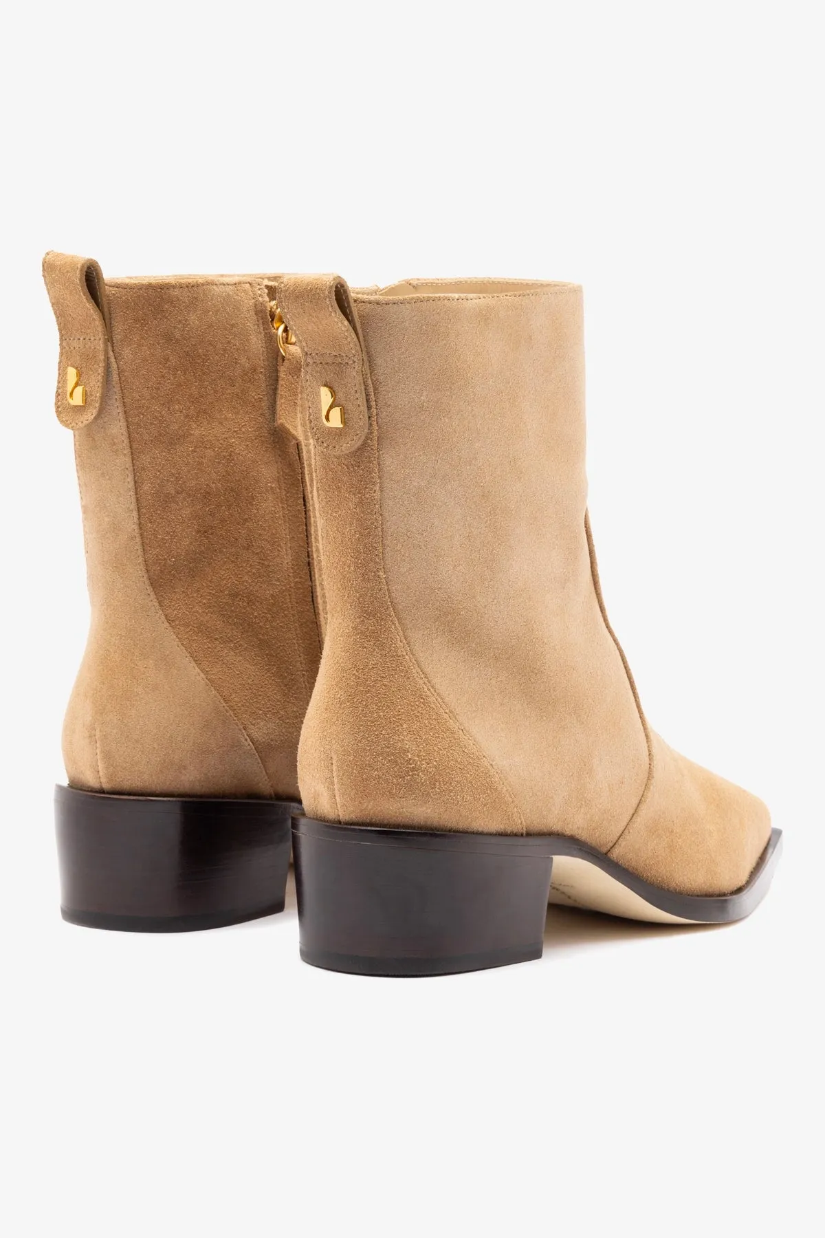 James Low Boot In Peanut Suede sold by Larroude product image thumbnail 4