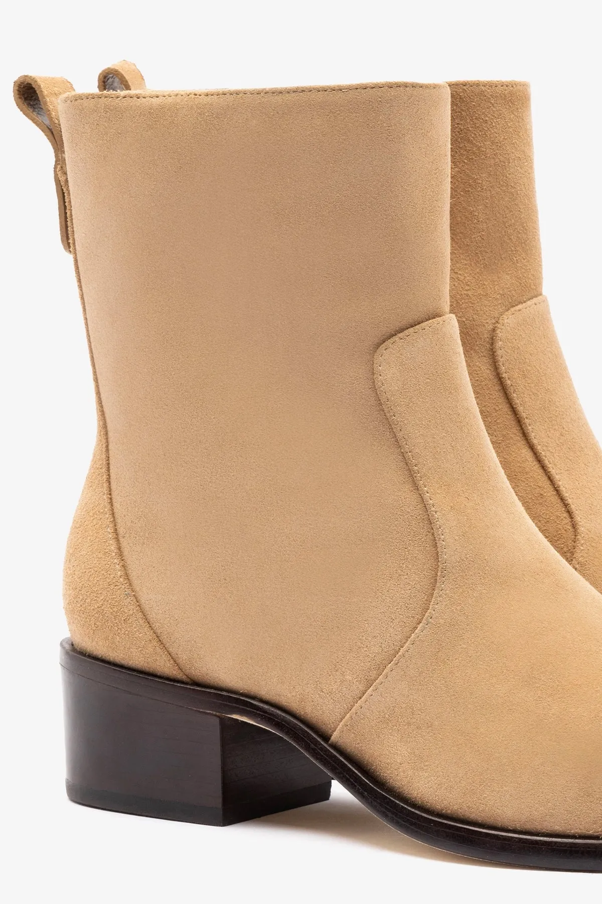 James Low Boot In Peanut Suede sold by Larroude product image thumbnail 5