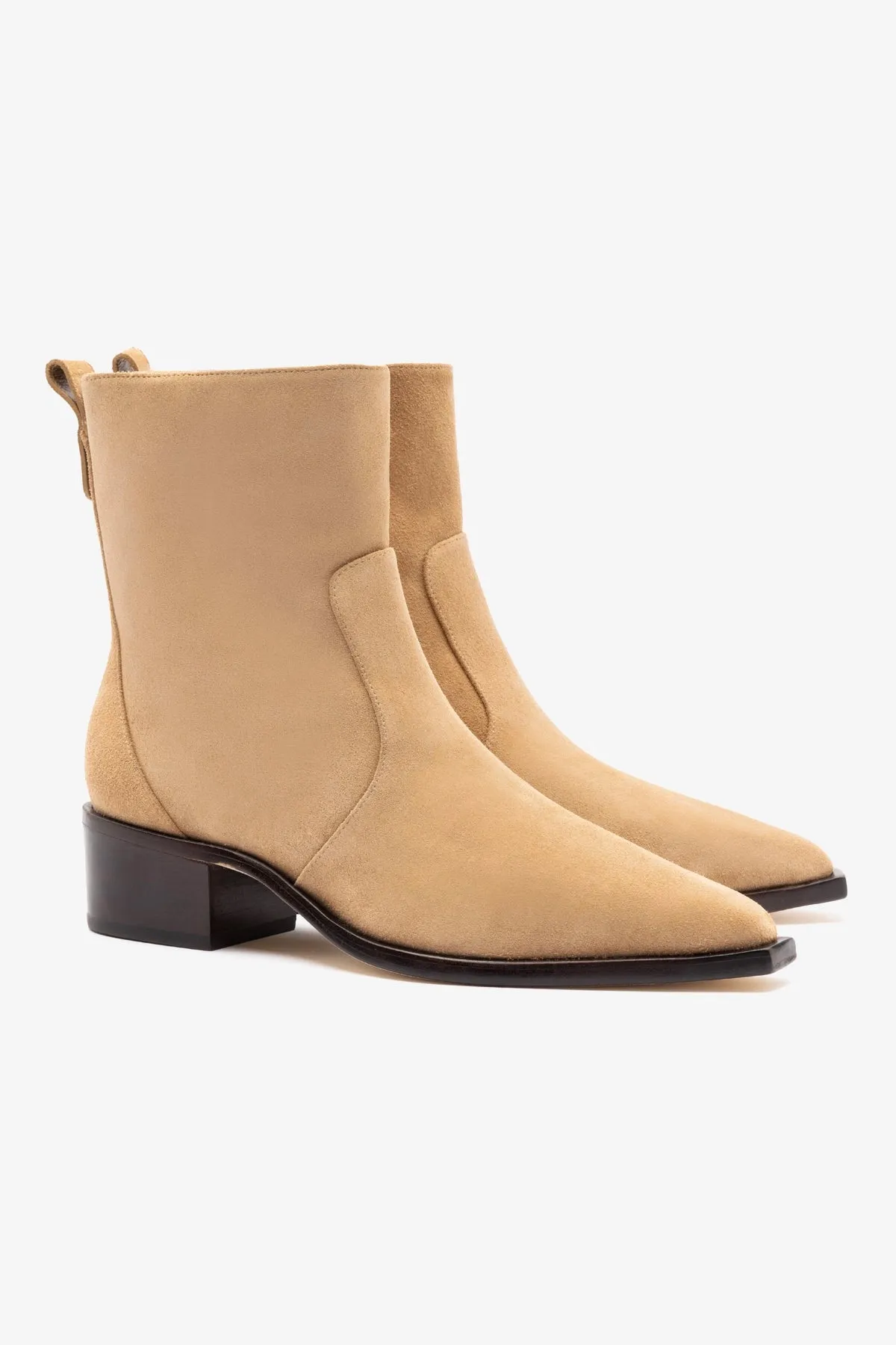 James Low Boot In Peanut Suede sold by Larroude product image thumbnail 3