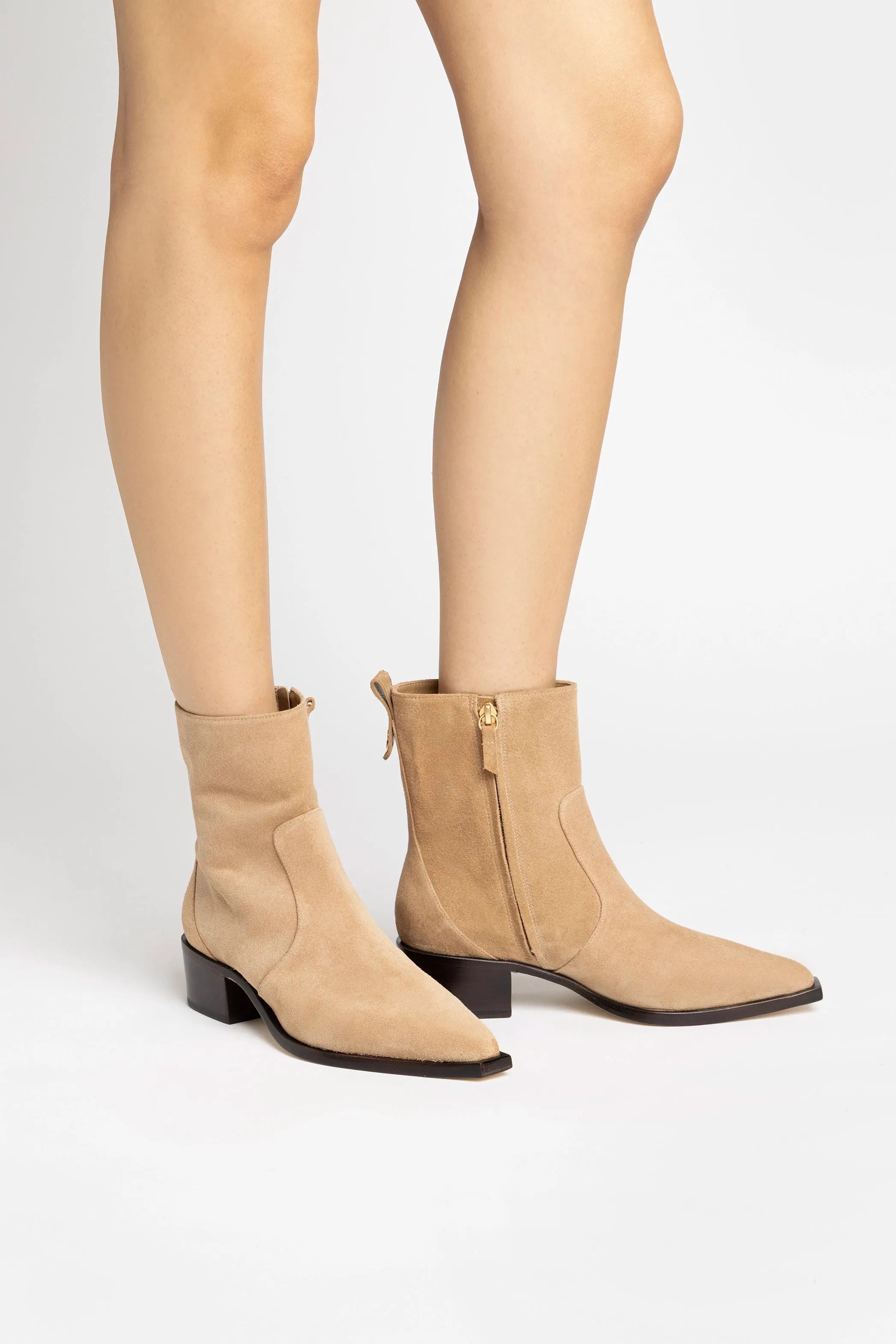 James Low Boot In Peanut Suede sold by Larroude product image thumbnail 2