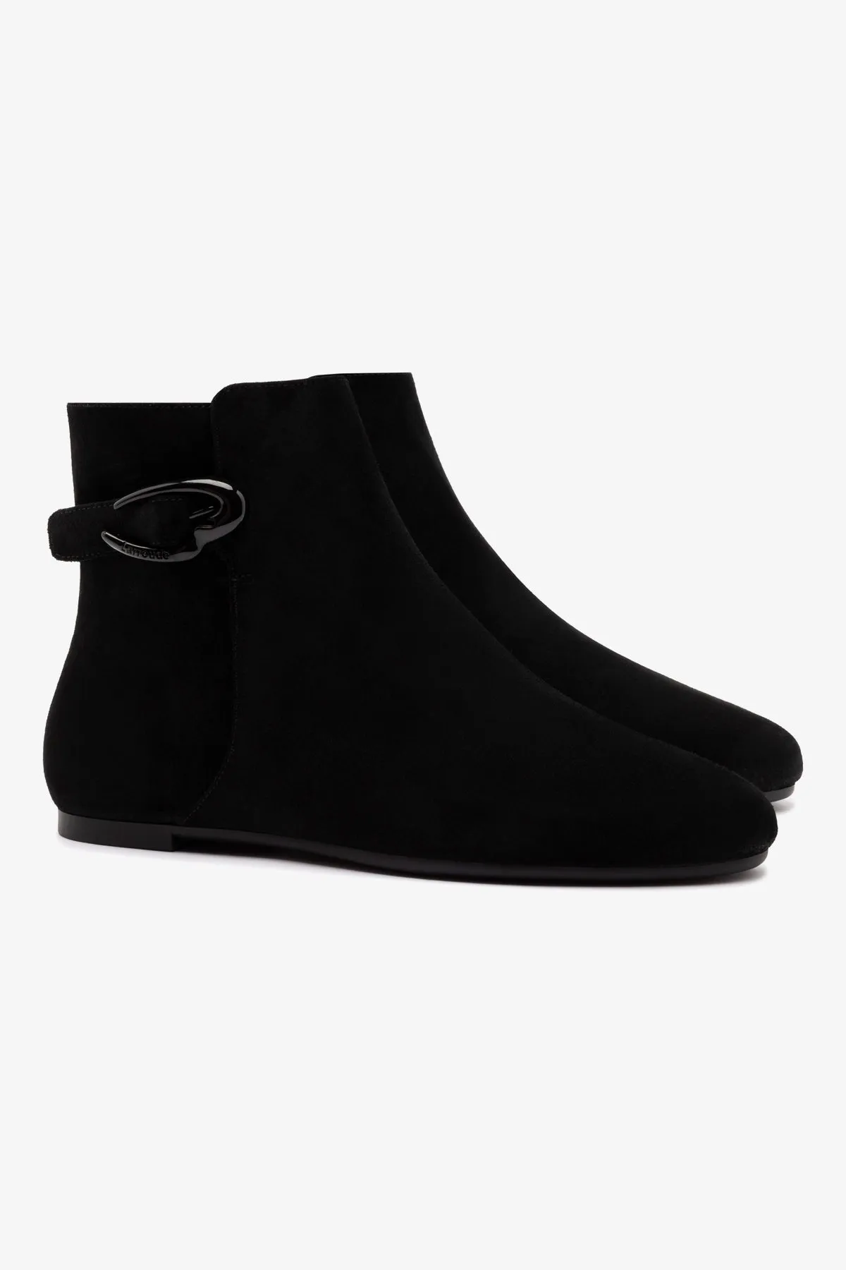 Mini Verona Boot In Black Suede sold by Larroude product image thumbnail 2