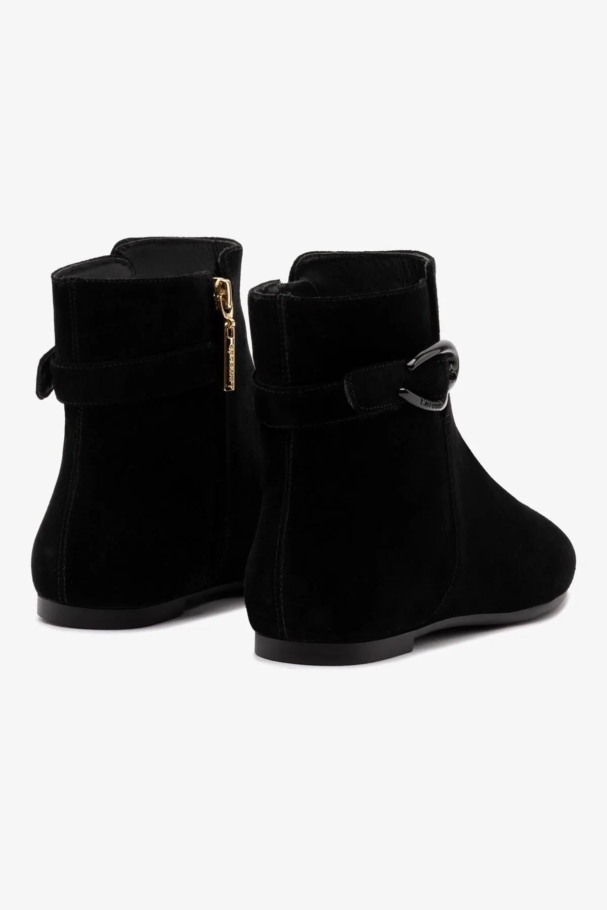 Mini Verona Boot In Black Suede sold by Larroude product image thumbnail 3