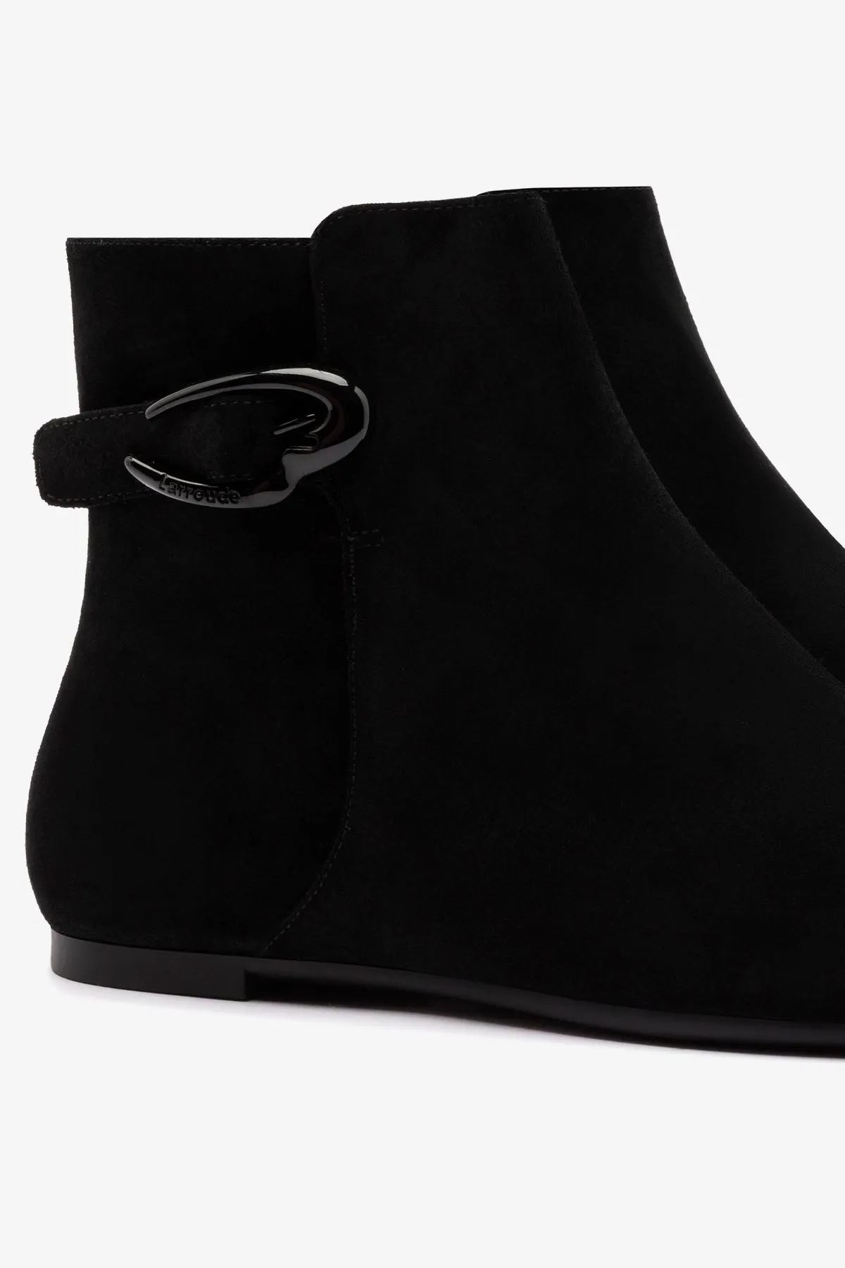 Mini Verona Boot In Black Suede sold by Larroude product image thumbnail 4