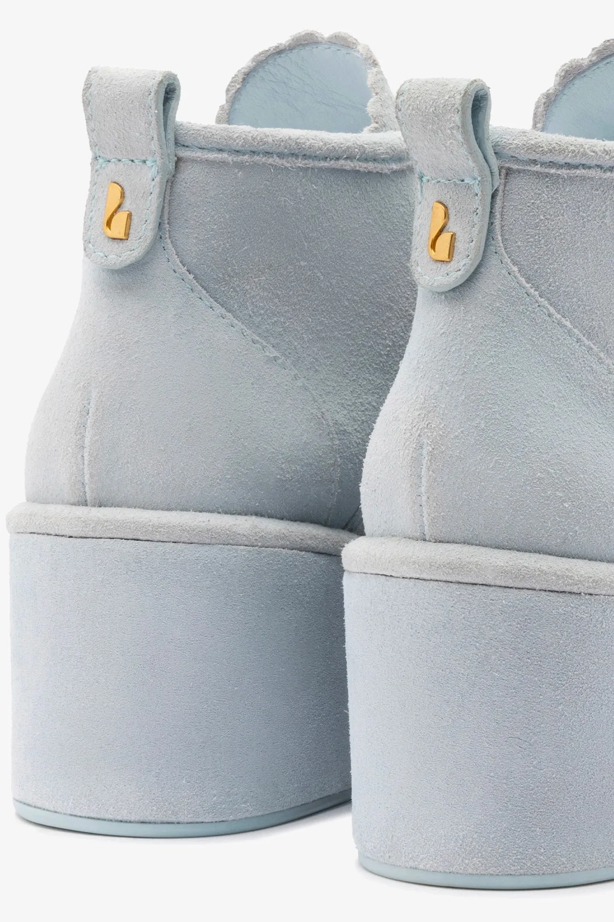 Chani Wedge In Maya Suede sold by Larroude product image thumbnail 5