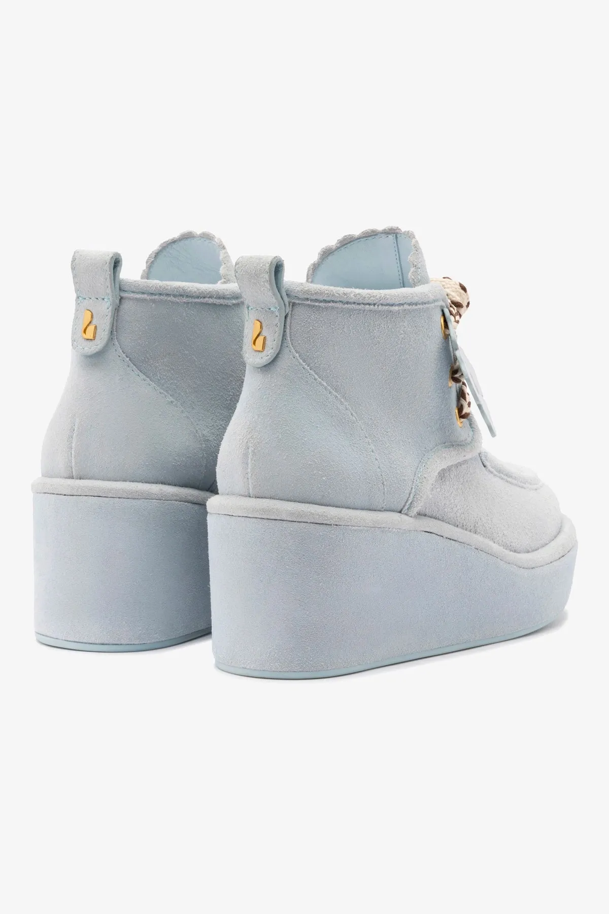 Chani Wedge In Maya Suede sold by Larroude product image thumbnail 4