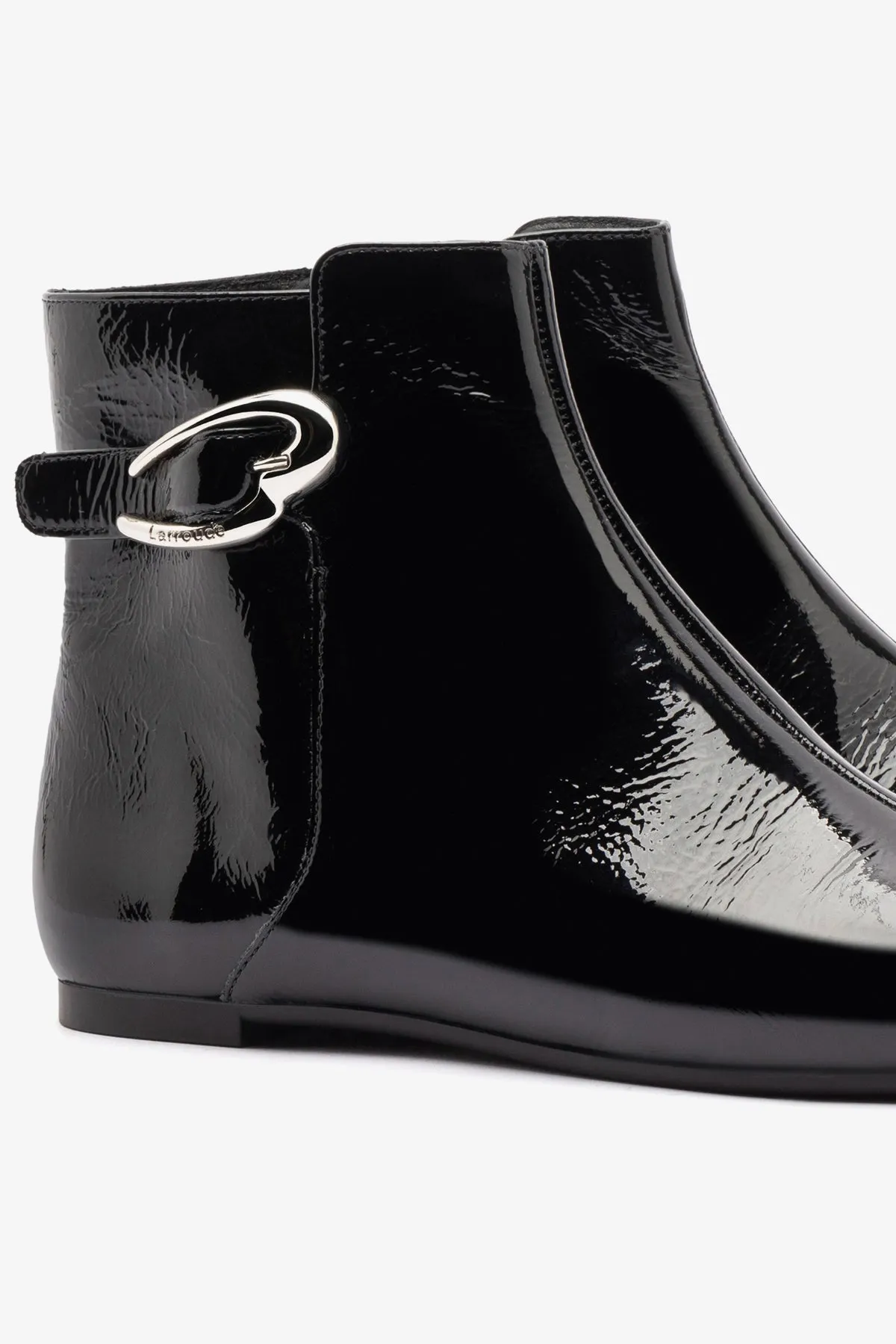 Mini Verona Boot In Black Patent Leather sold by Larroude product image thumbnail 4