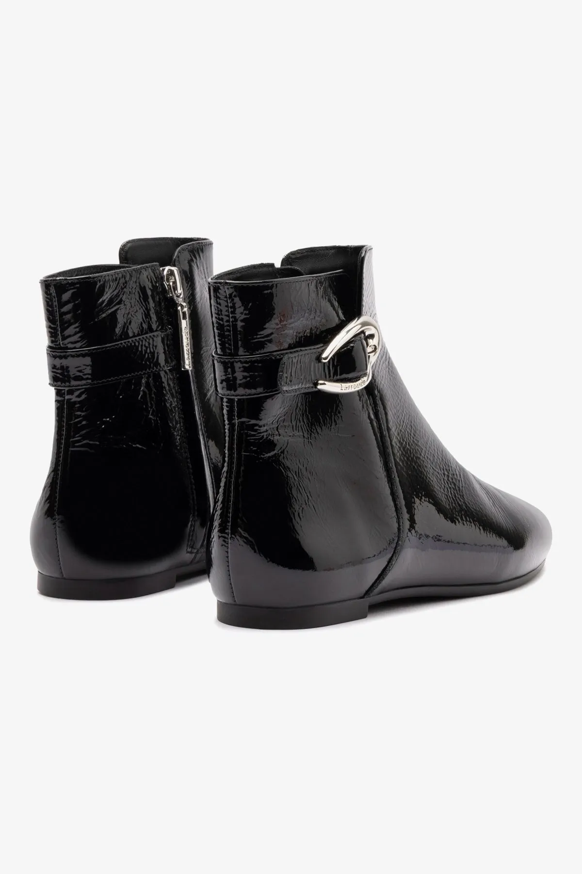Mini Verona Boot In Black Patent Leather sold by Larroude product image thumbnail 3
