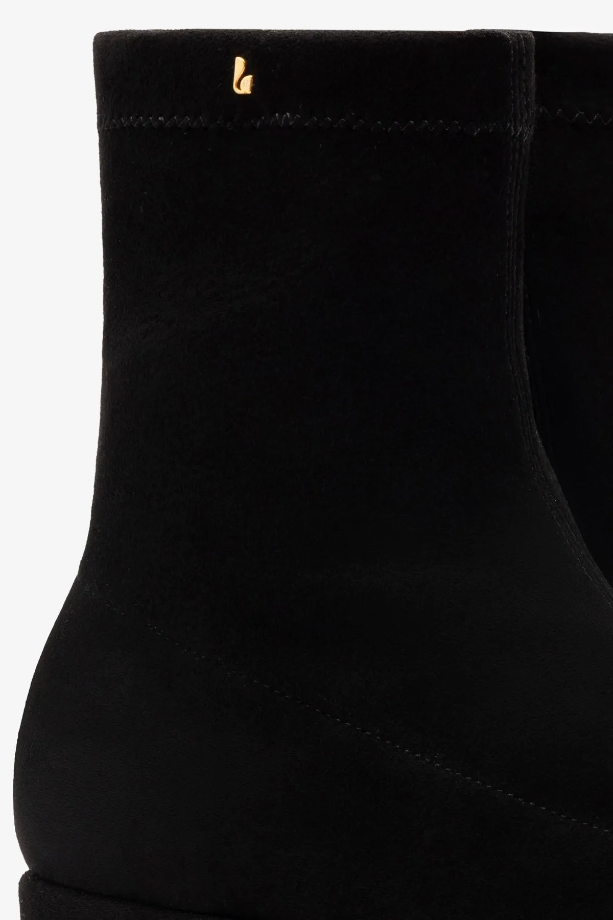 Dani Flatform Boot In Black Suede sold by Larroude product image thumbnail 3