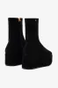 Dani Flatform Boot In Black Suede sold by Larroude