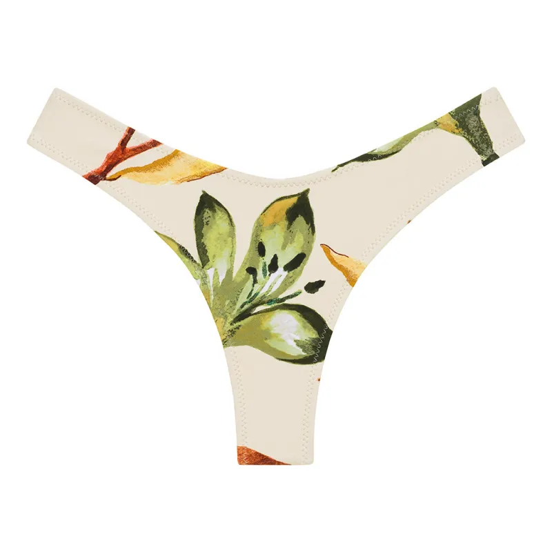 Rooted Floral Lulu (Zig-Zag Stitch) Bikini Bottom sold by Larroude