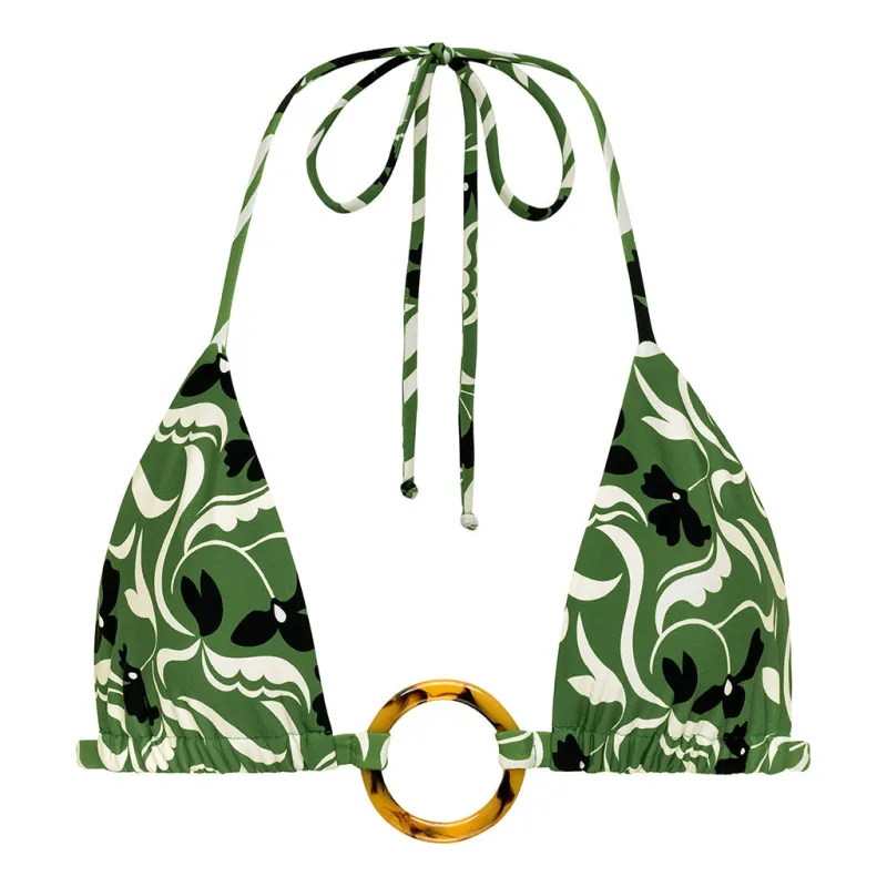Veronica Floral Emma (Tori Loop) Bikini Top sold by Larroude