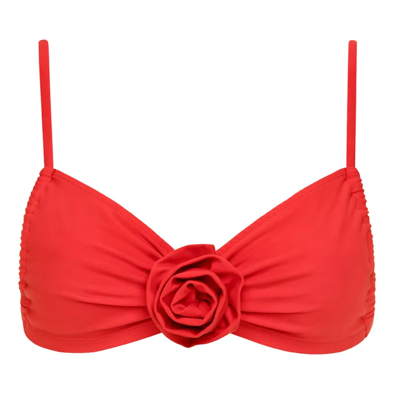 Cherry Devin Rosa Bikini Top sold by Larroude