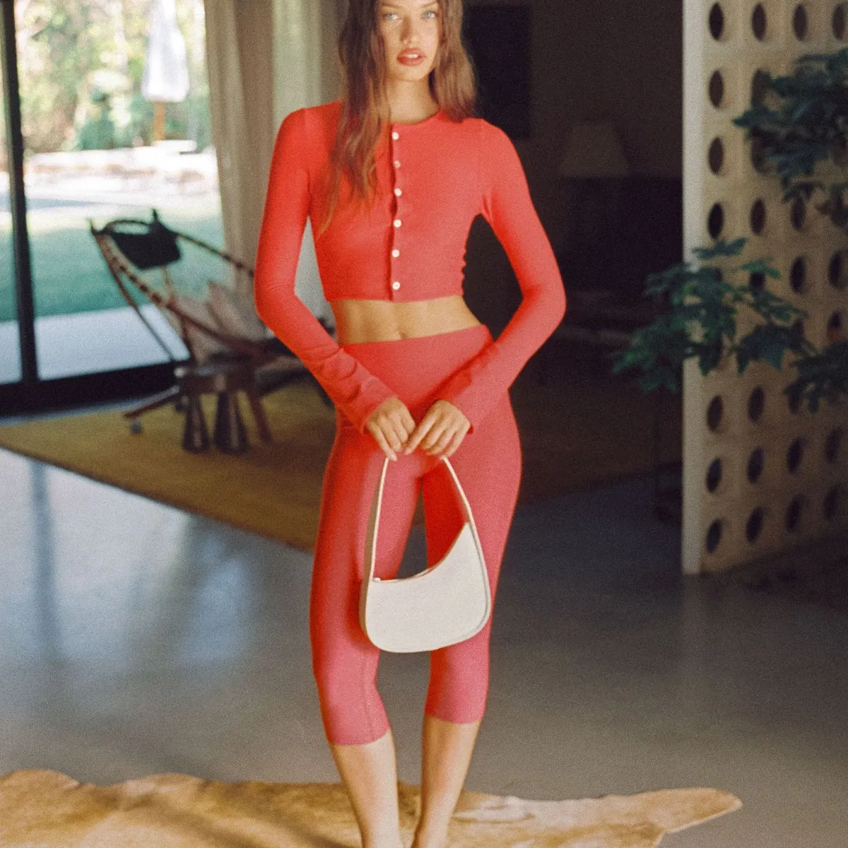 Cherry Zoe Capri Legging sold by Larroude product image thumbnail 2