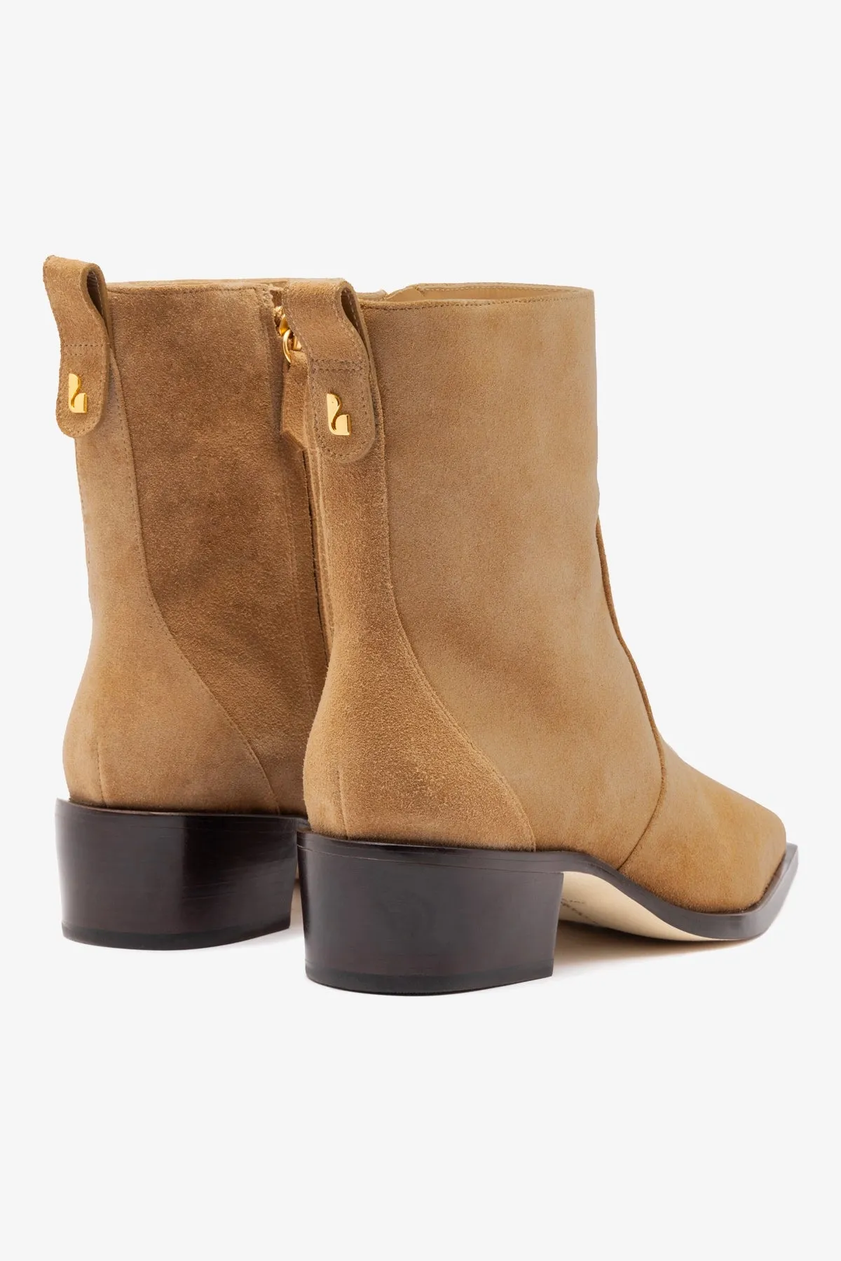Florencia Low Boot In Peanut Suede sold by Larroude product image thumbnail 4
