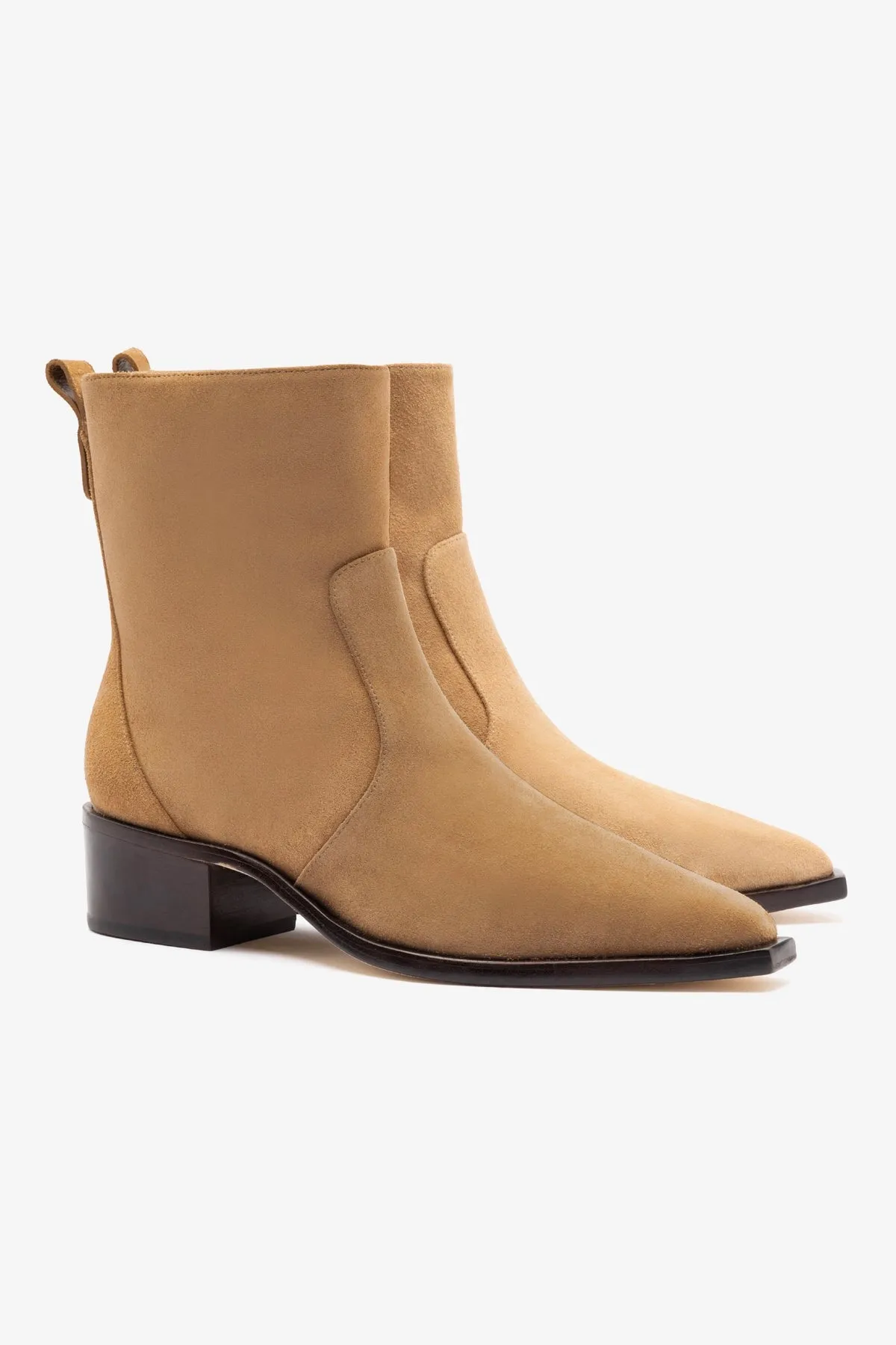 Florencia Low Boot In Peanut Suede sold by Larroude product image thumbnail 3