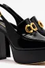Harrington Loafer Hi In Black Box Leather sold by Larroude