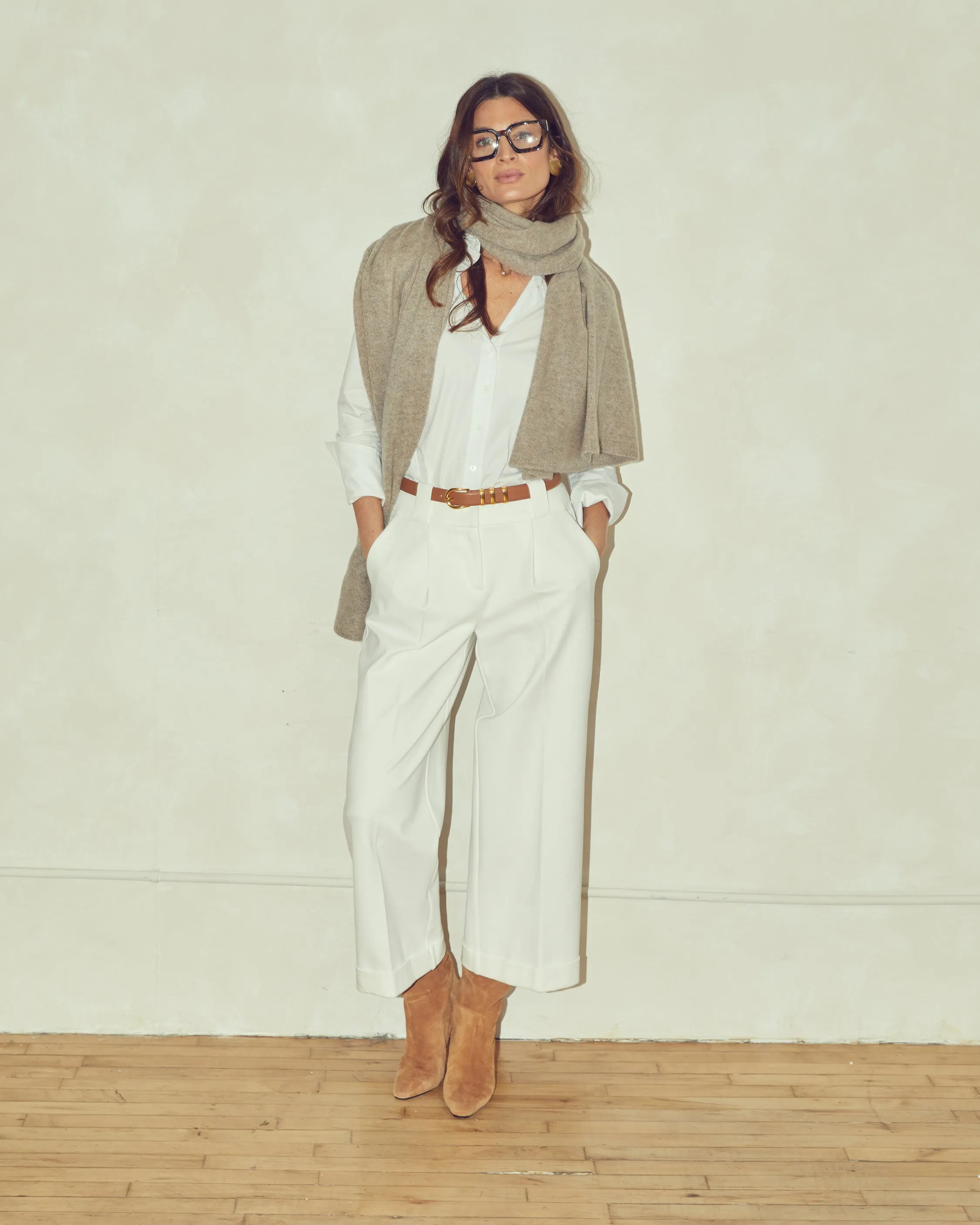 Beverly Wide-Leg Cropped Pant sold by Larroude product image thumbnail 2