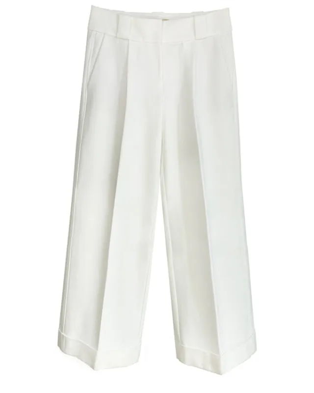 Beverly Wide-Leg Cropped Pant sold by Larroude