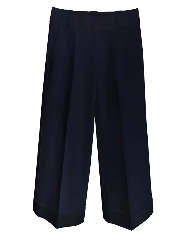 Beverly Wide-leg Pant in Navy sold by Larroude