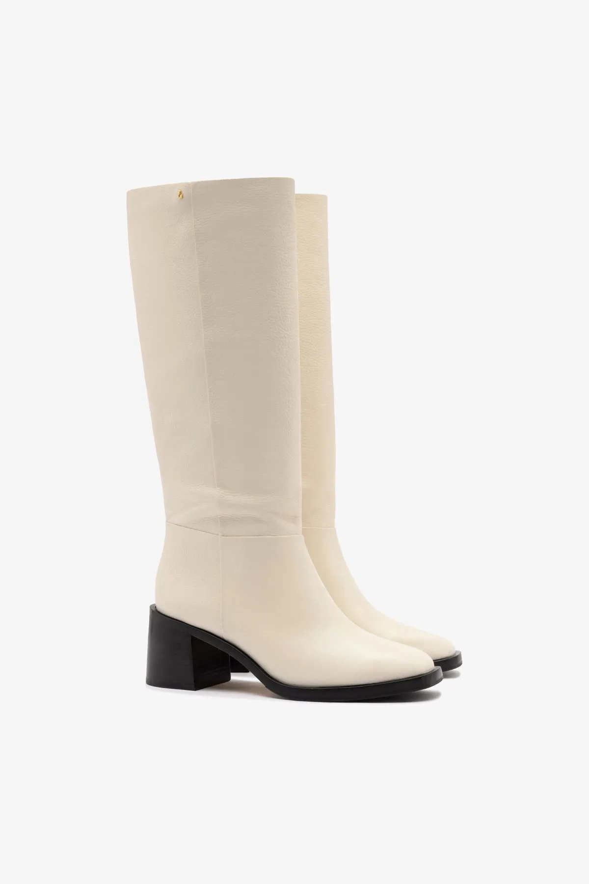 Ricky Boot In Ivory Leather sold by Larroude product image thumbnail 2