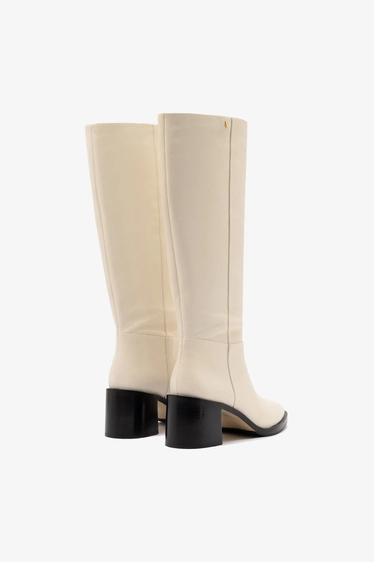 Ricky Boot In Ivory Leather sold by Larroude product image thumbnail 4