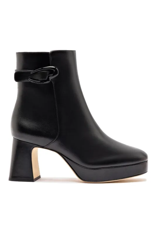 Dolly Verona Low Boot In Black Leather sold by Larroude