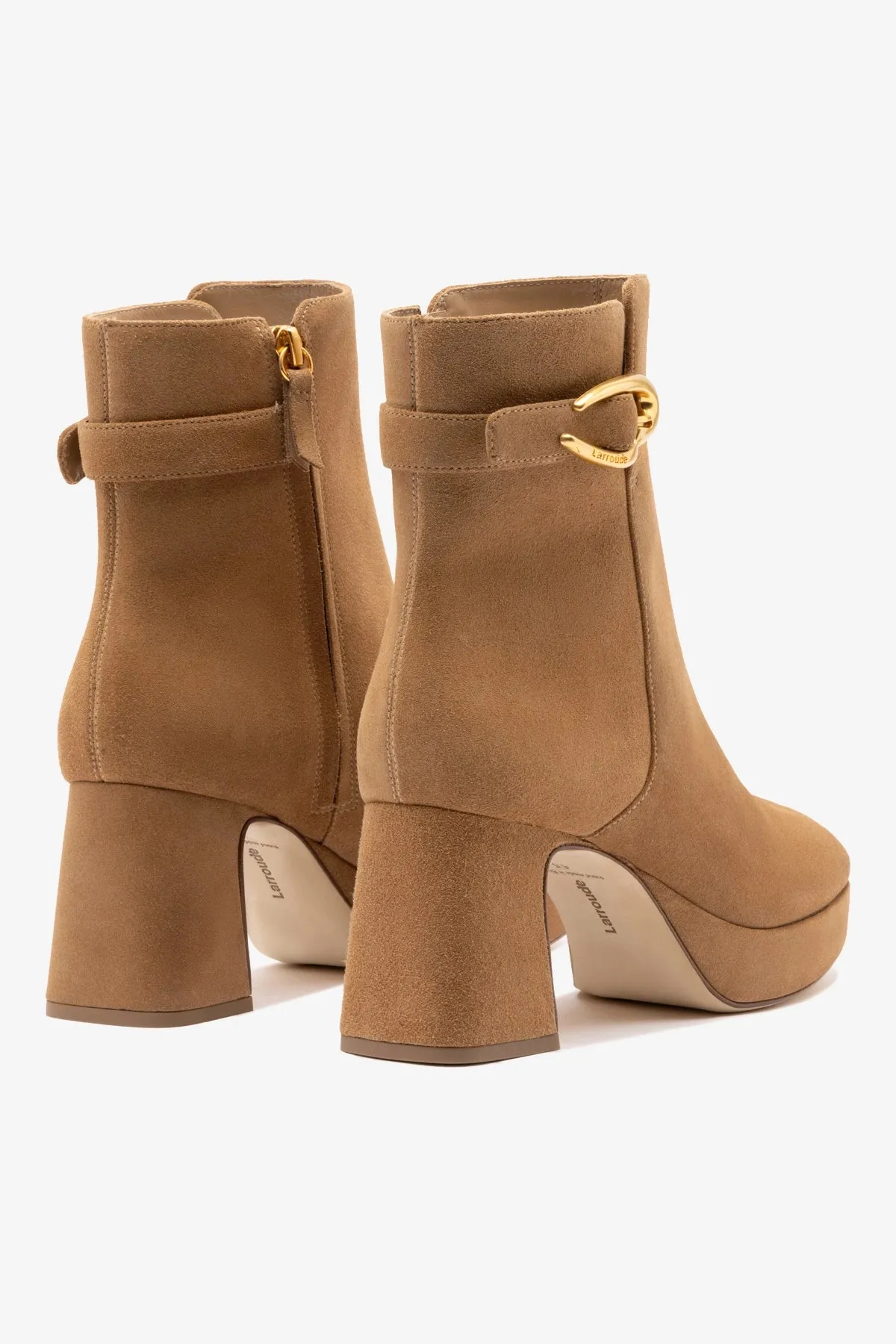 Dolly Verona Low Boot In Peanut Suede sold by Larroude product image thumbnail 4