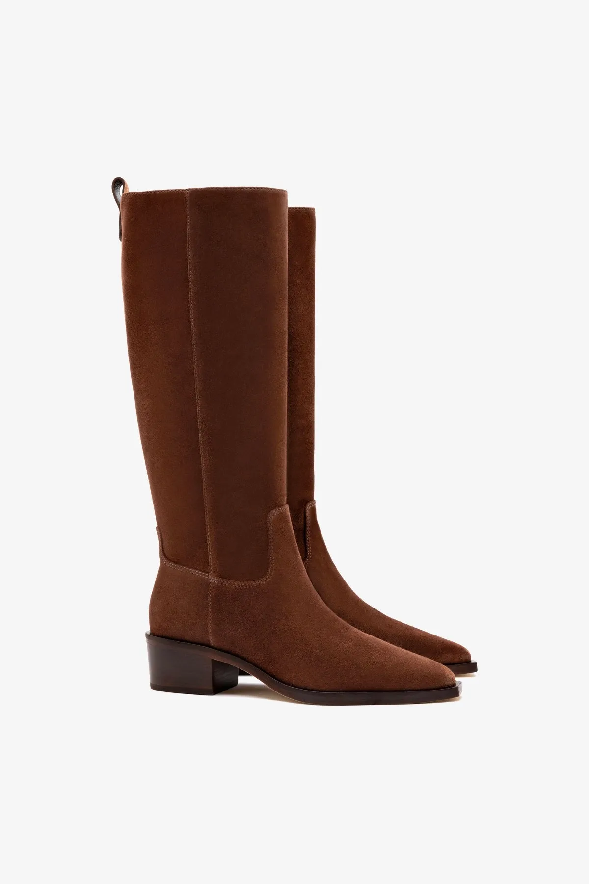 Florencia Boot In Burnt Umber Suede sold by Larroude product image thumbnail 2