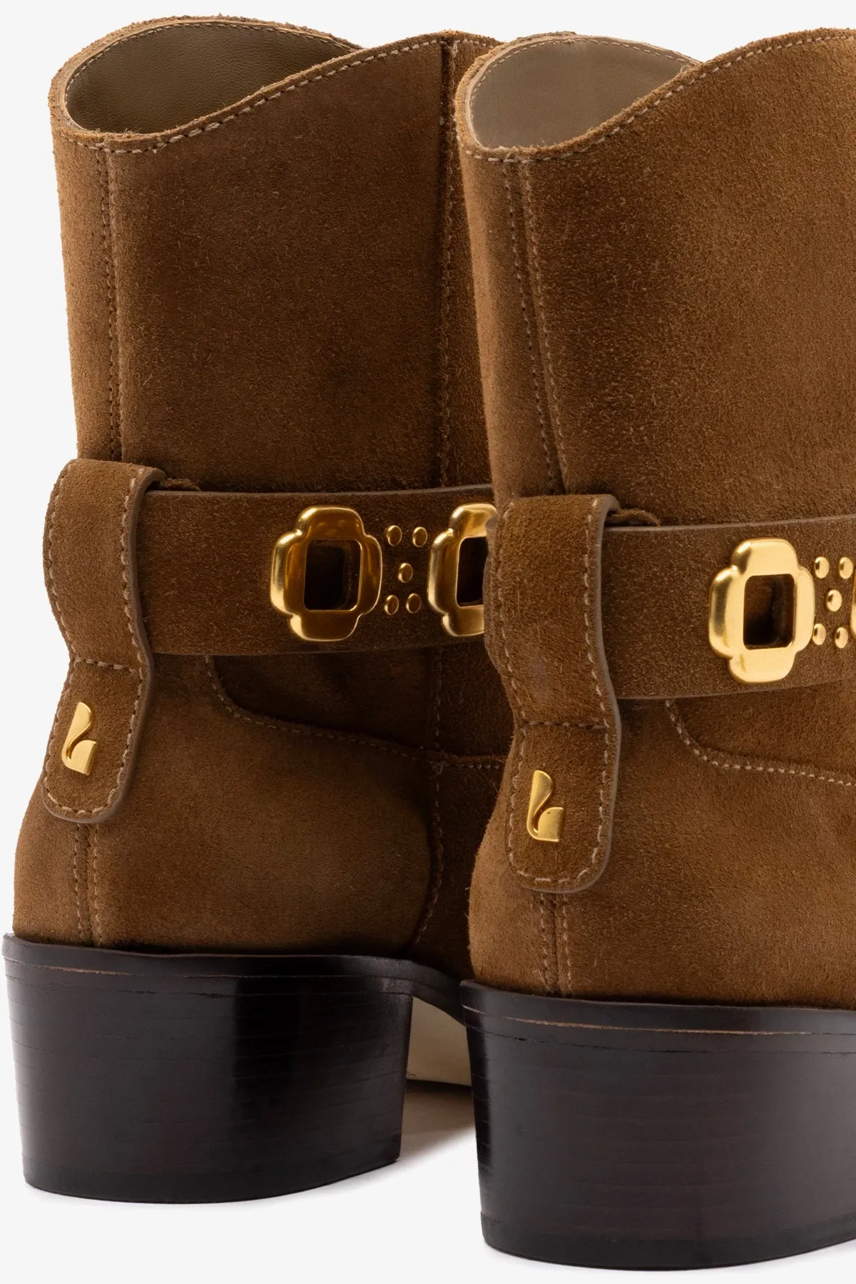 Milan Rodeo Bootie In Russet Suede sold by Larroude product image thumbnail 4