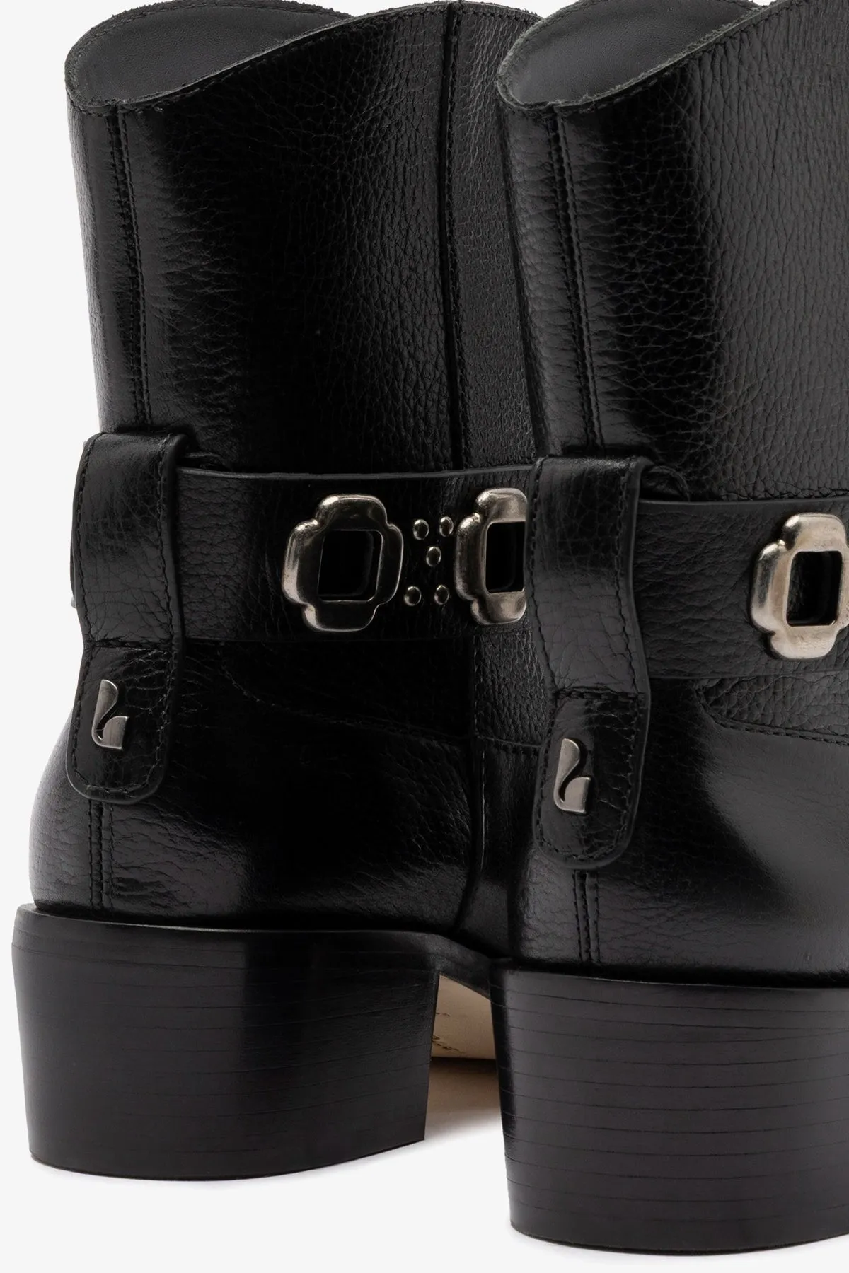 Milan Rodeo Bootie In Black Leather sold by Larroude product image thumbnail 4