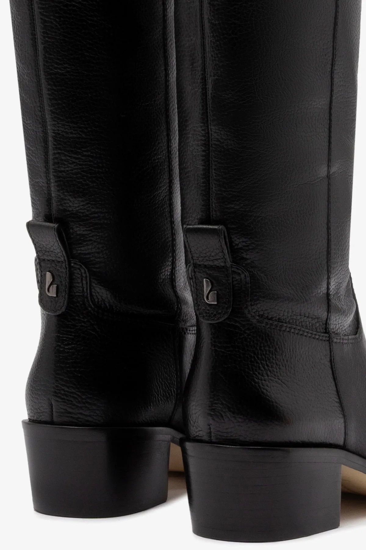 Florencia Hi Boot In Black Leather sold by Larroude product image thumbnail 4