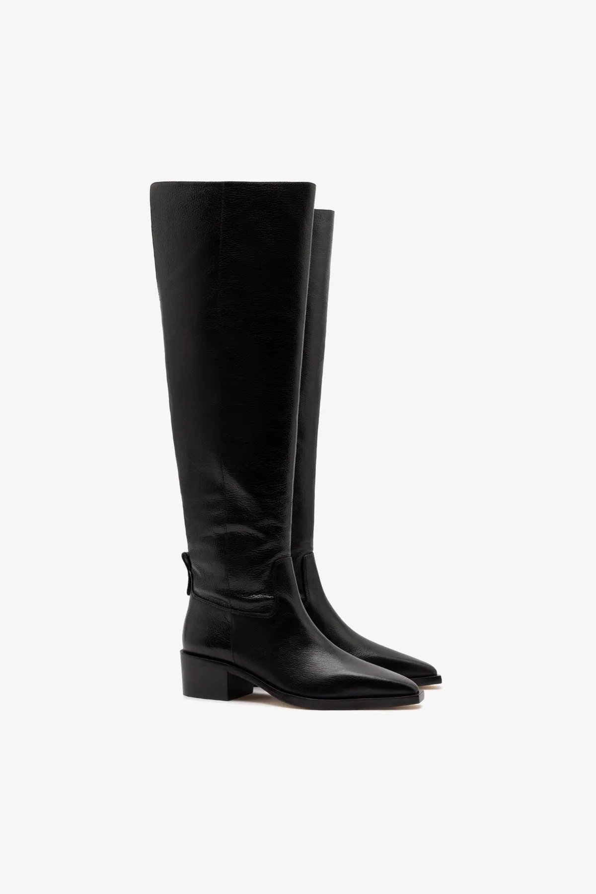 Florencia Hi Boot In Black Leather sold by Larroude product image thumbnail 3