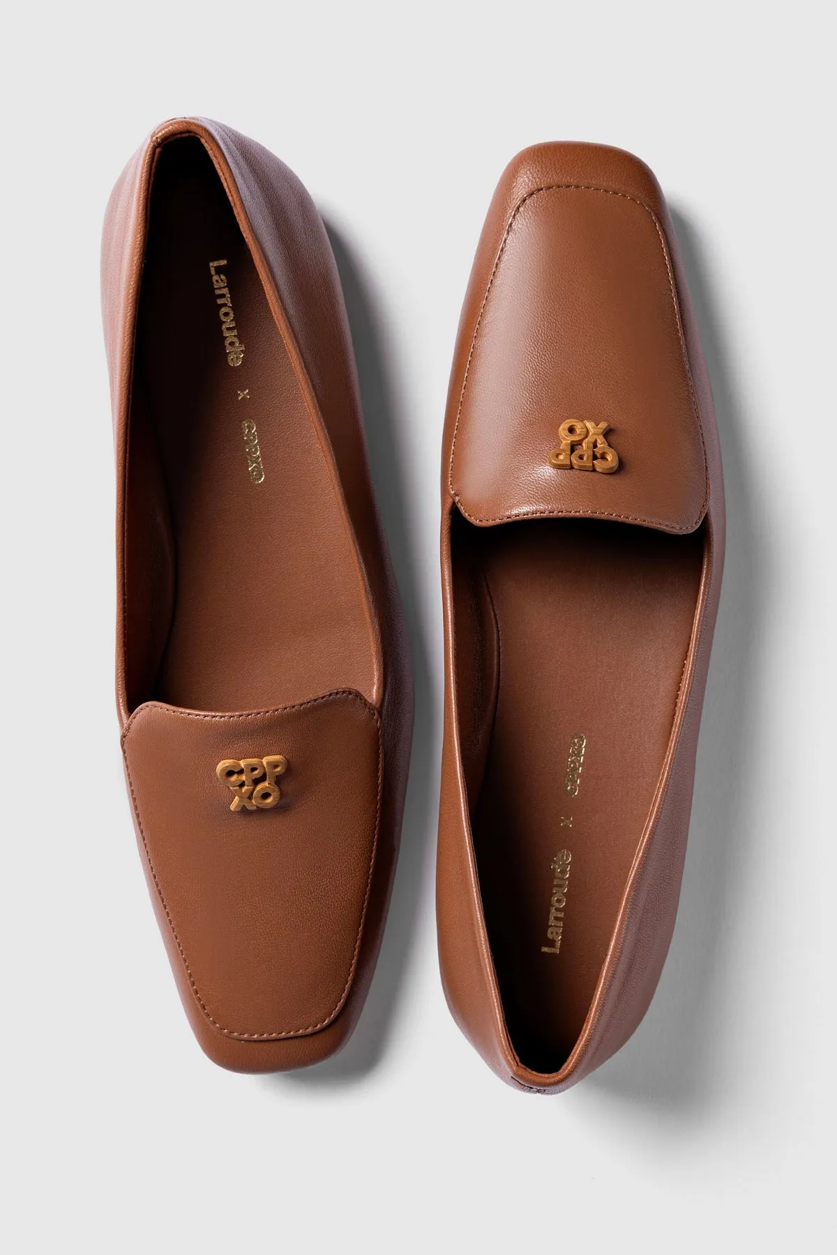 Larroudé x CPPXO Loafer In Caramel Leather sold by Larroude product image thumbnail 2