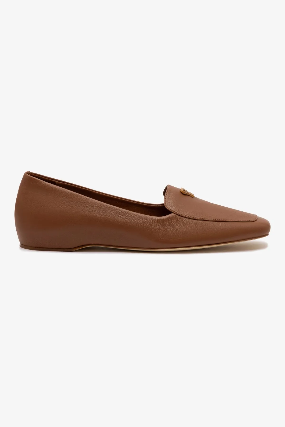 Larroudé x CPPXO Loafer In Caramel Leather sold by Larroude