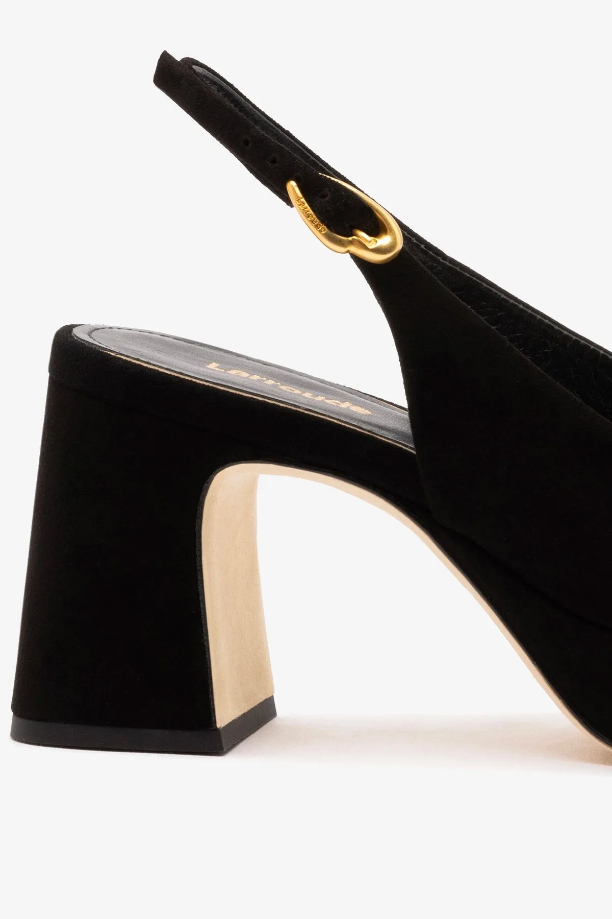 Ariana Low In Black Leather sold by Larroude product image thumbnail 4