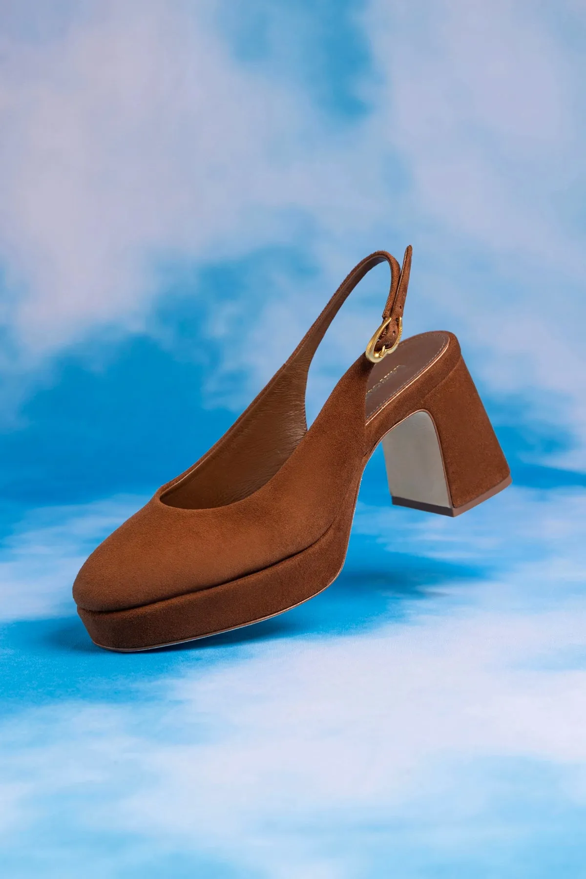Ariana Low In Brown Leather sold by Larroude product image thumbnail 2