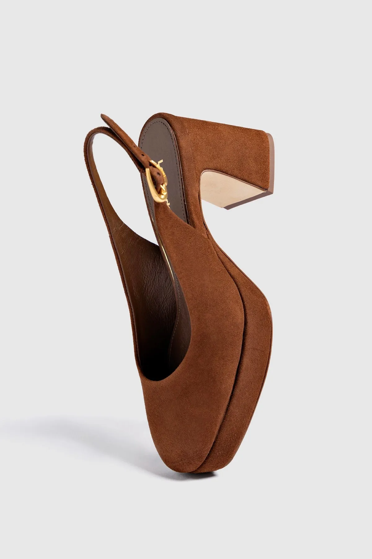 Ariana Low In Brown Leather sold by Larroude product image thumbnail 5