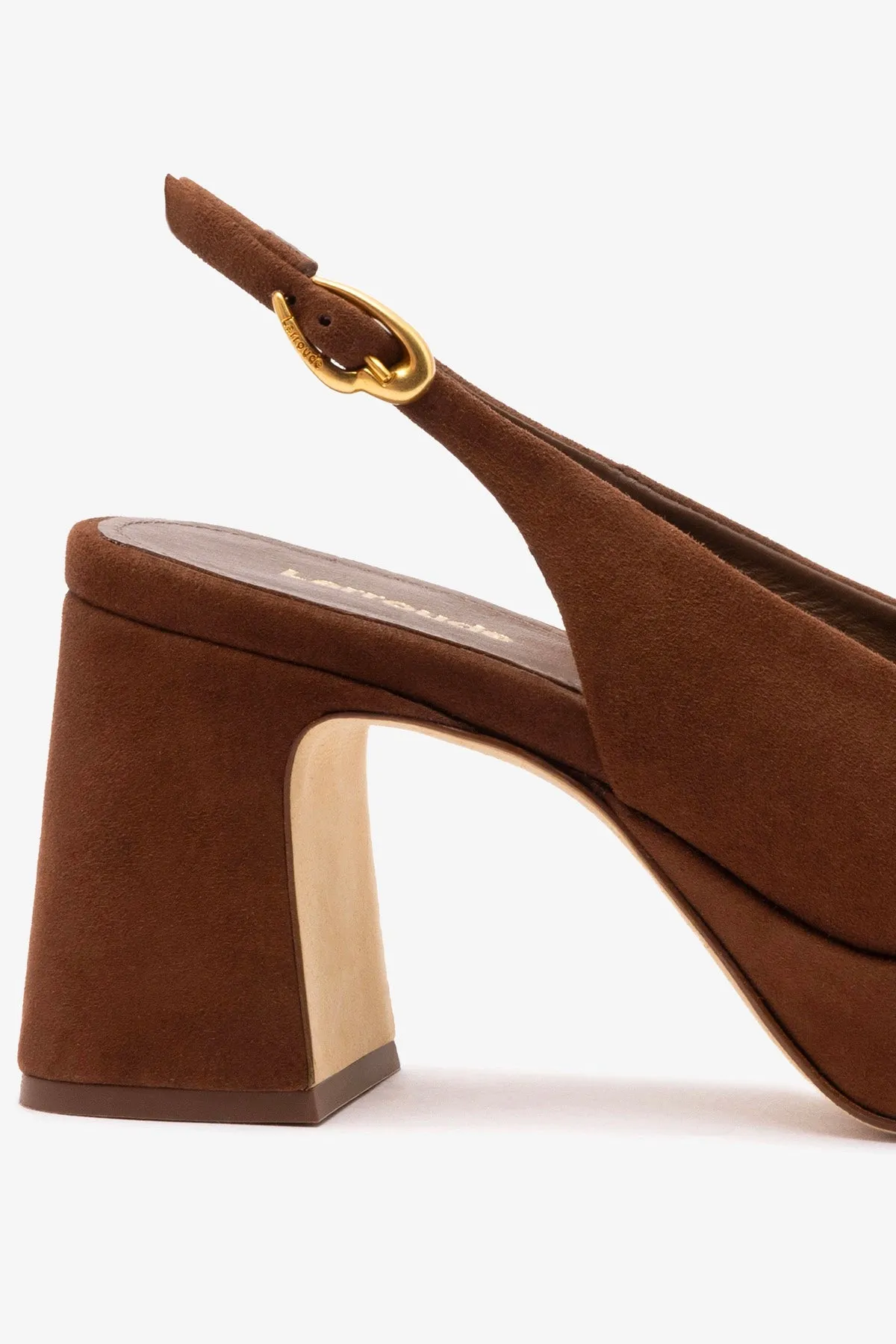 Ariana Low In Brown Leather sold by Larroude product image thumbnail 4