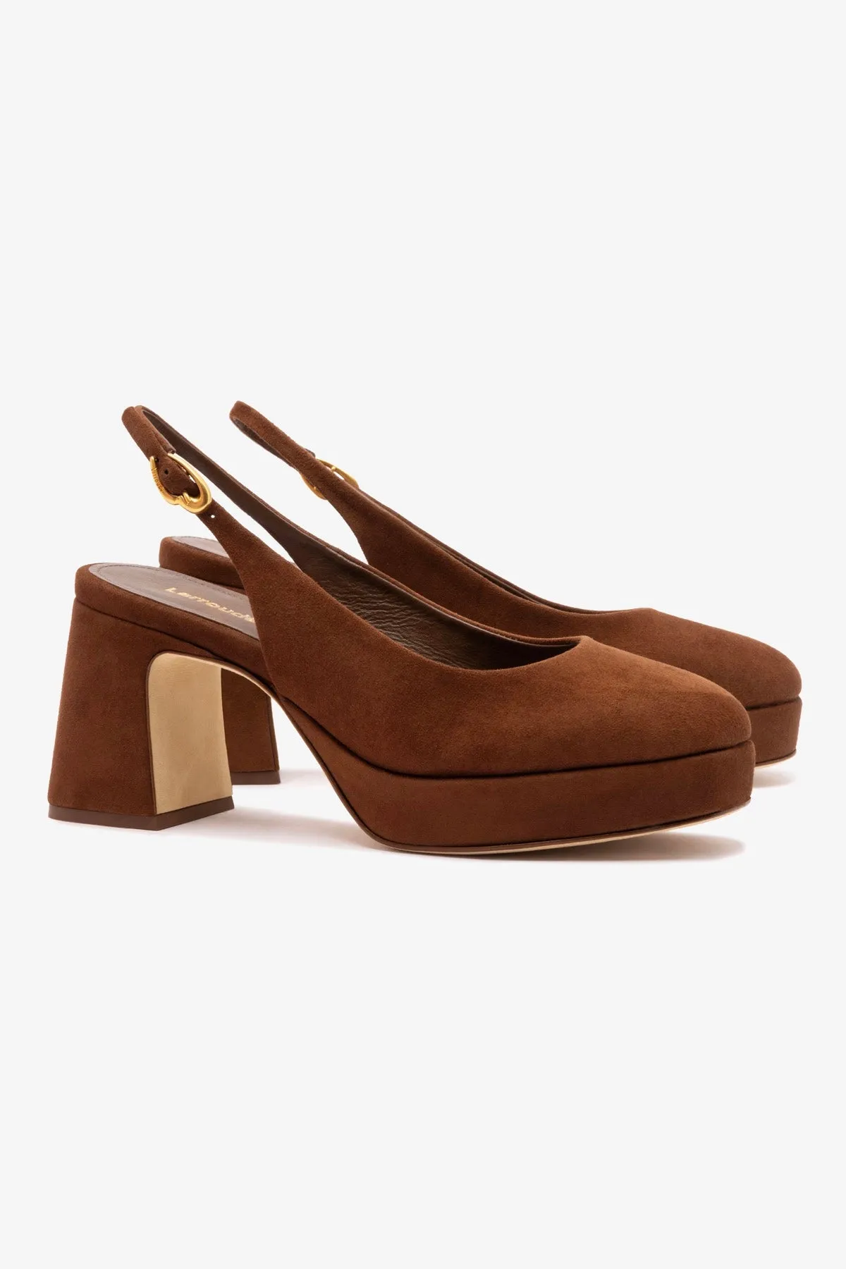 Ariana Low In Brown Leather sold by Larroude product image thumbnail 3