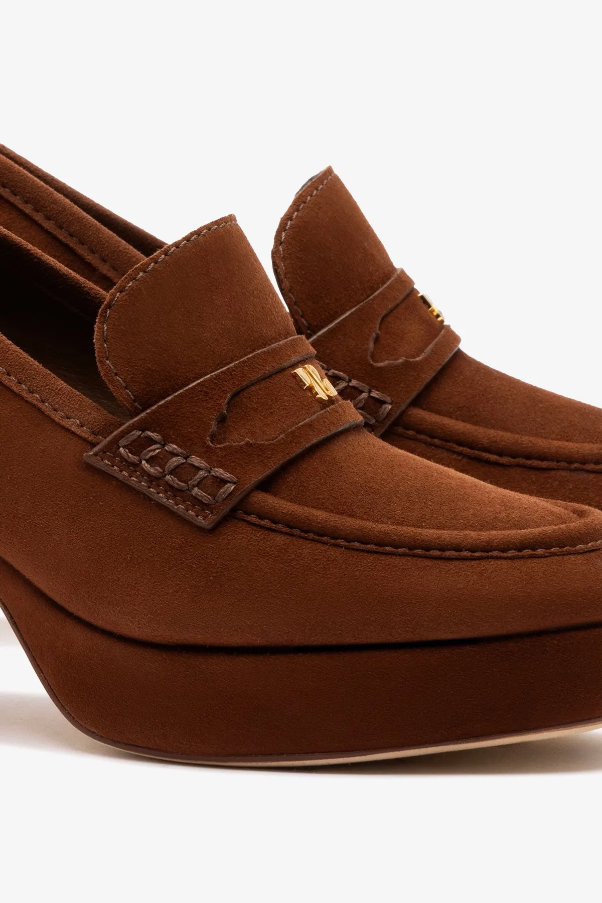 Suki Platform In Burnt Umber Suede sold by Larroude product image thumbnail 4