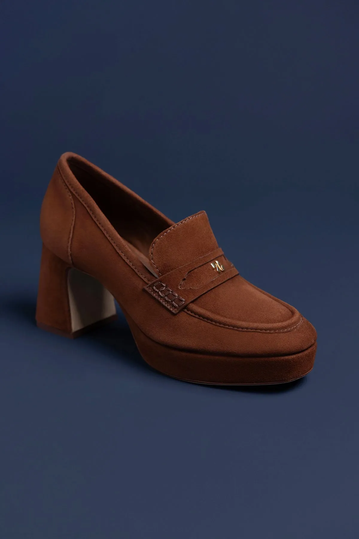 Suki Platform In Burnt Umber Suede sold by Larroude product image thumbnail 2