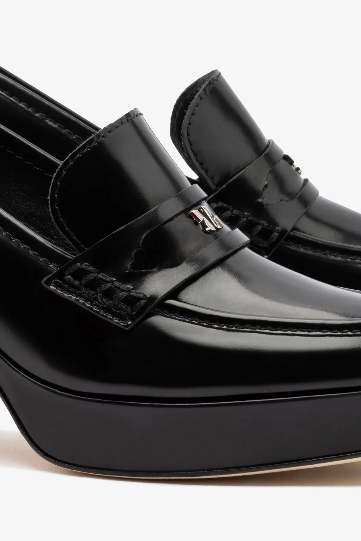Suki Platform In Black Box Leather sold by Larroude product image thumbnail 4